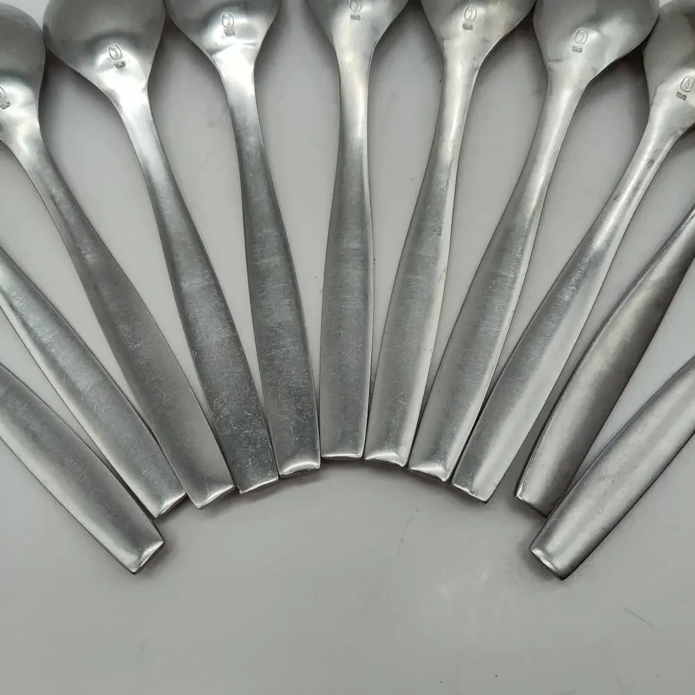 11X Tsp Gourmet Settings LOFT Stainless Flatware Teaspoons